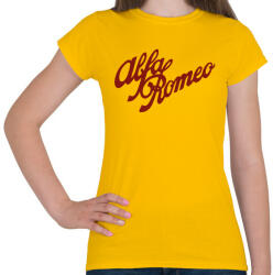 printfashion Alfa Romeo bordó - Női póló - Sárga (5447865)