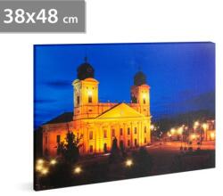 delight LED es fali hangulatkép, Nagytemplom Debrecen, 3 x AA, 38 x 48 cm 58018K