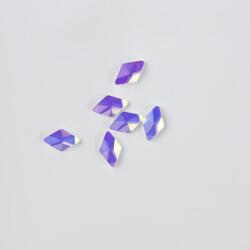 BRILLBIRD Műköröm Formakövek (10 db-os) rhombus 8x5mm pink AB