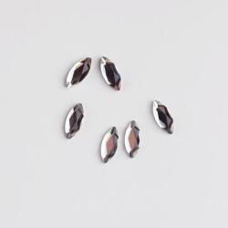 BRILLBIRD Műköröm Formakövek (10 db-os) navette 3, 4x8mm clear