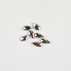 BRILLBIRD Műköröm Formakövek (10 db-os) drop 5x3mm clear AB