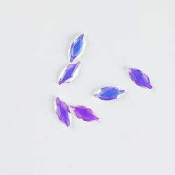 BRILLBIRD Műköröm Formakövek (10 db-os) navette 3, 4x8mm pink AB