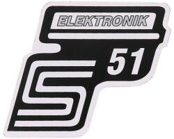 OEM Standard S51 elektronikai fólia / matrica ezüst Simson S51-hez