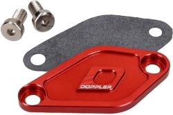Doppler Olajszivattyú fedél Doppler piros Minarelli AM6, Derbi EBE, EBS, D50B, D50B modellekhez