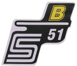 OEM Standard S51 B fólia / matrica sárga a Simson S51-hez