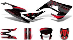 Motomotors Dekor / matricakészlet fekete-piros-szürke fényes Gilera SMT 50 2018-