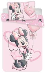 Jerry Fabrics gyerek pamut ágyneműhuzat - Minnie Pink Heart Baby - 100 x 135