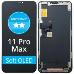 Apple iPhone 11 Pro Max - LCD Kijelző + Érintőüveg + Keret Soft OLED FixPremium