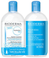 BIODERMA Hydrabio H2O arc- és sminklemosó duo micellás víz csomag 2x500ml