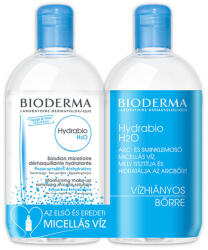 BIODERMA Hydrabio H2O arc- és sminklemosó micellás víz duo csomag 2x500ml