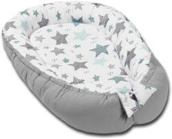 Kidizi Cosulet bebelus pentru dormit Kidizi Baby Nest Cocoon 90x50 cm All Mint Stars (5949221102559)