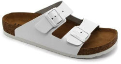  0Ft kiszállítás! Leon Comfortstep 4010 női fehér papucs 35-42 -Birkenstockhoz hasonlatos talppal
