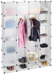  LACY Gardróbszekrény, 18 tároló rekesszel - trendotthon - 25 590 Ft
