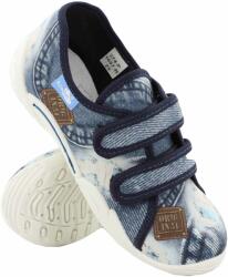 Ren But Pantofi baietel, din material textil, bleumarin, cu motiv sport (REB5044)