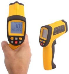 Lézeres infra hőmérő pisztoly -50 +700°C digitális LCD kijelzővel
