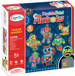 Manyuk Toys Set magneți de frigider fluorescenți - Roboți (8547)