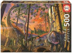 Educa 500 db-os puzzle - Kíváncsi Dinoszauruszok (19001)