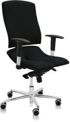 Asana Asana Steel Standard ergonomikus irodai szék Kárpit színe: Atlantic Fekete 60999, Kartámla: kartámlával együtt