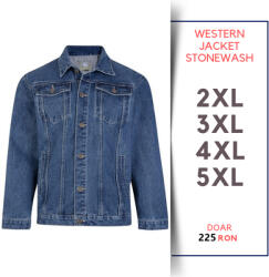 Kam Jeanswear Western Jacket Stonewash