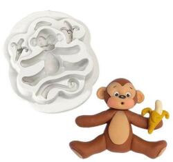  Szilikon fondant és marcipán mintázó - 3D majom (T05208)