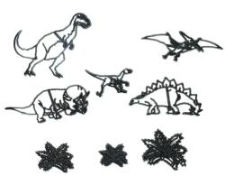 Patchwork fondant kiszúró - Dinoszaurusz, dinó