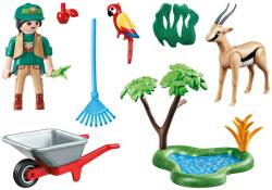 Playmobil Set Cadou Zoo Fetita Si Animale (70295)