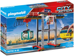 Playmobil Macara De Marfa Cu Container (70770)