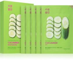 Holika Holika Pure Essence Cucumber arcmaszk nyugtató hatással Érzékeny, bőrpírra hajlamos bőrre 5x20 ml