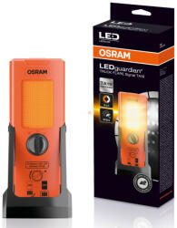 OSRAM LEDguardian TRUCK FLARE Signal TA19 2 az 1-ben figyelmeztető lámpa és fehér zseblámpa, 6 V, IP54 védettség, LR6 elemmel működik, LEDSL103 (LEDSL103)