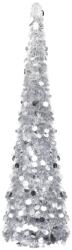 vidaXL Brad de Crăciun artificial tip pop-up, argintiu, 180 cm, PET (320993)