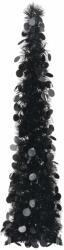vidaXL Brad de Crăciun artificial tip pop-up, negru, 120 cm, PET (320985)