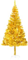 vidaXL Pom de Crăciun artificial cu suport, auriu, 180 cm, PET (321010)