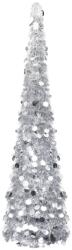 vidaXL Brad de Crăciun artificial tip pop-up, argintiu, 150 cm, PET (320992)