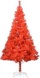 vidaXL Pom de Crăciun artificial cu suport, roșu, 210 cm, PVC (321008)