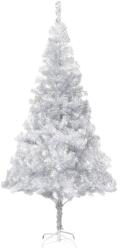 vidaXL Pom de Crăciun artificial cu suport argintiu 180 cm PET (321013)