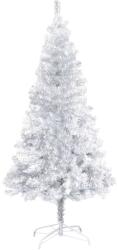 vidaXL Pom de Crăciun artificial cu suport, argintiu, 150 cm, PET (321012)
