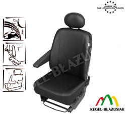 Kegel Polonia Husa auto scaun sofer microbuz imitatie piele DV1 L pentru Citroen Jumpy Fiat Scudo Ford Transit Mercedes Vito Opel Vivaro Kft Auto (5-1423-244-4010)