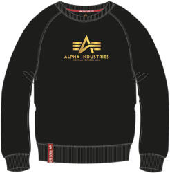 Alpha Industries New Basic Sweater Woman Foil Print - black/yellow gold
