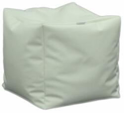 Pufrelax Пуф 130л. , Табуретка Куб XL - Panama white, Перящ се калъф, Водоустойчив, Пълнеж от Полистиролни перли