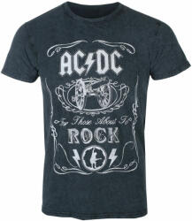 ROCK OFF Tricou pentru bărbați AC/DC - Cannon Swig BL Dip-Dye - ROCK OFF - ACDCTS93MDD