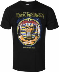 ROCK OFF Tricou pentru bărbați Iron Maiden - Powerslave Mummy Circle BL - ROCK OFF - IMTEE130MB