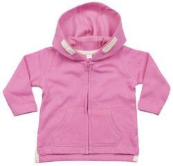 BabyBugz Bébi Kabát Kapucnis Hosszú ujjú BabyBugz Baby Hoodie -6-12 hónapos, Bubble Gum Rózsaszín