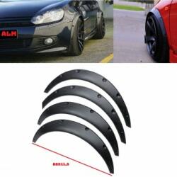ALM Set bandouri protectie laterala aripa overfender universale 4 buc 88 X 11, 5 negru (ALM31N)