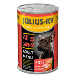 Julius-K9 Vital Essentials Adult Menu - Vită & Morcov 24 x 1240 g