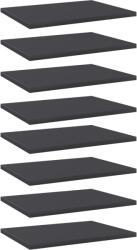 vidaXL Plăci bibliotecă, 8 buc. , gri, 40 x 30 x 1, 5 cm, PAL (805159) Raft
