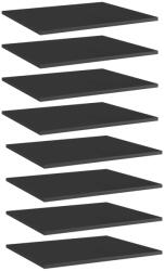 vidaXL Plăci bibliotecă, 8 buc. negru extralucios 60 x 50 x 1, 5 cm PAL (805279) Raft