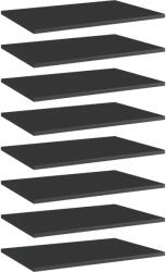 vidaXL Plăci bibliotecă, 8 buc. negru extralucios 60 x 40 x 1, 5 cm PAL (805263) Raft