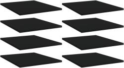 vidaXL Plăci bibliotecă, 8 buc. , negru, 40 x 50 x 1, 5 cm, PAL (805189) Raft