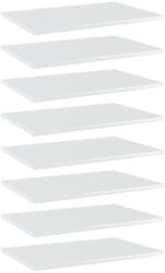 vidaXL Plăci bibliotecă, 8 buc. , alb extralucios, 60 x 40 x 1, 5 cm PAL (805261) Raft
