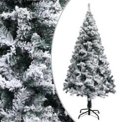 vidaXL Pom de Crăciun artificial cu zăpadă, verde, 150 cm, PVC (320963)